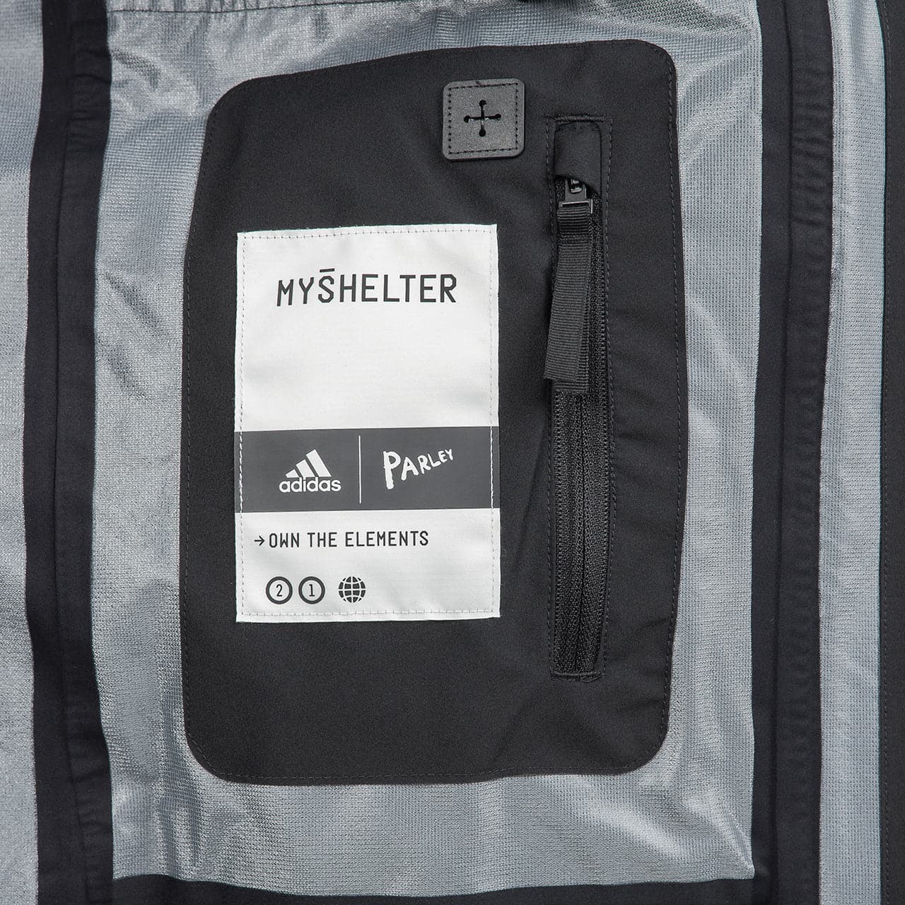 adidas Parley Myshelter Rain Jacket (Schwarz) - Allike Store