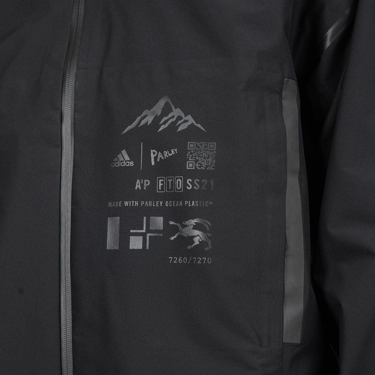 adidas Parley Myshelter Rain Jacket (Schwarz) - Allike Store