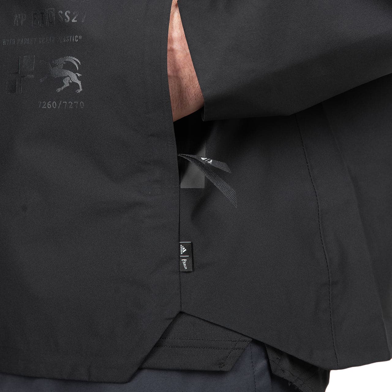 adidas Parley Myshelter Rain Jacket (Schwarz) - Allike Store
