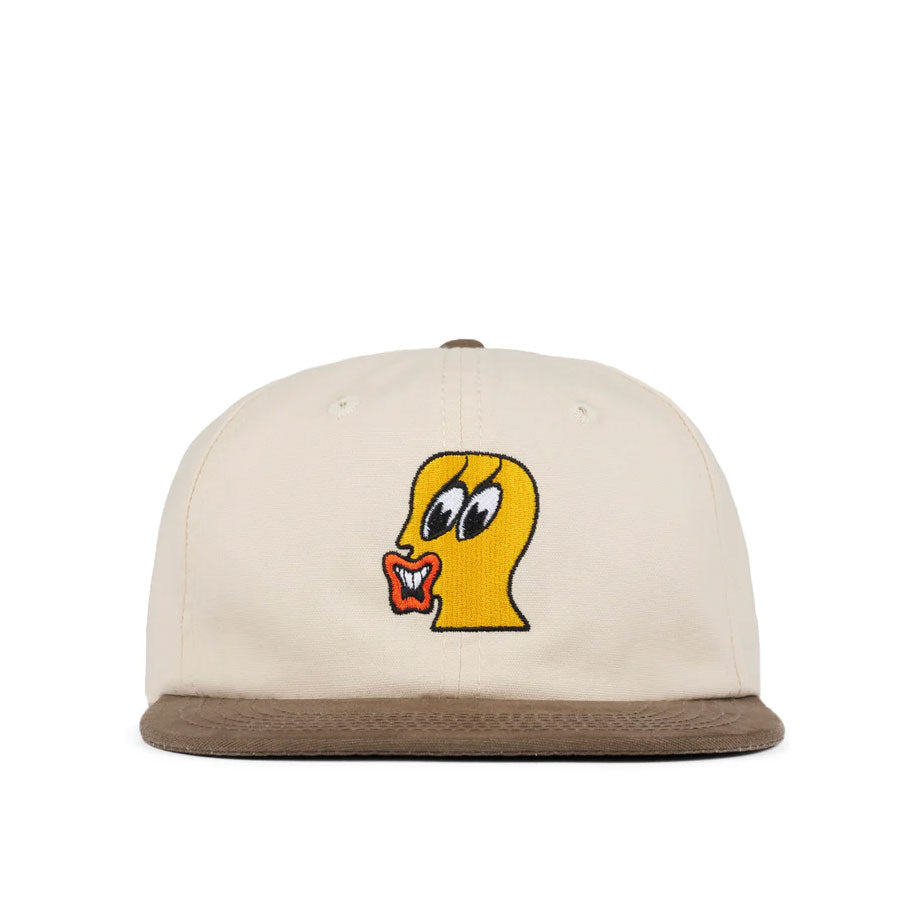 Brain Dead Duck Face 6 Panel Hat (Beige)  - Allike Store