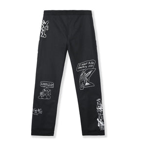 Brain Dead Printed Canvas Carpenter Pant (Schwarz) - Allike Store