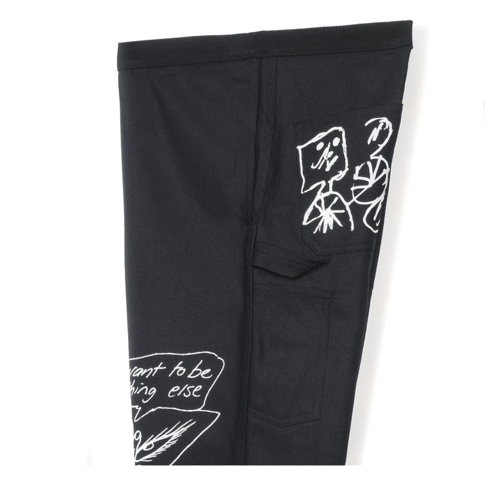 Brain Dead Printed Canvas Carpenter Pant (Schwarz) - Allike Store