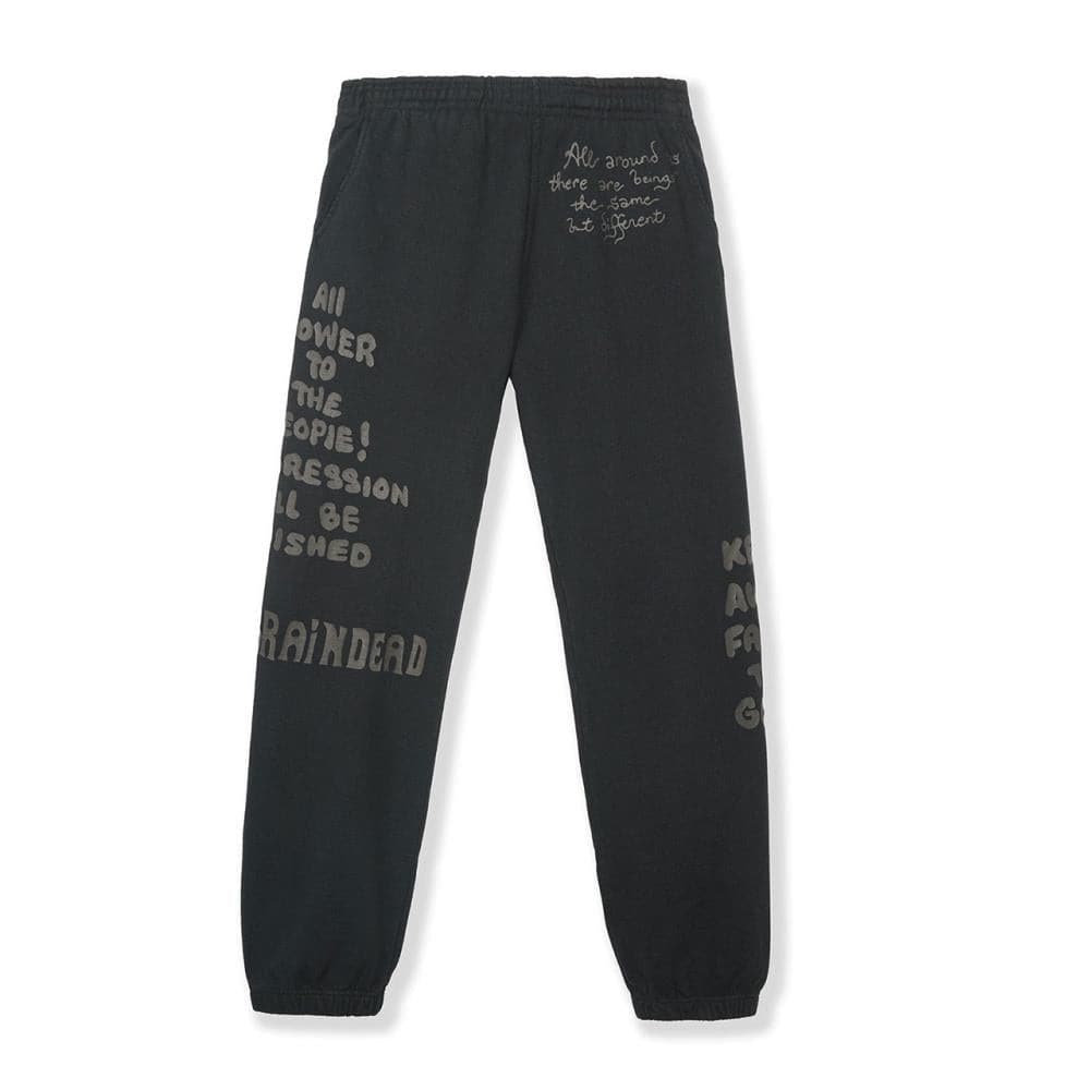 Brain Dead Tonal Type Print Sweatpants (Schwarz) - Allike Store