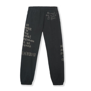 Brain Dead Tonal Type Print Sweatpants (Schwarz) - Allike Store