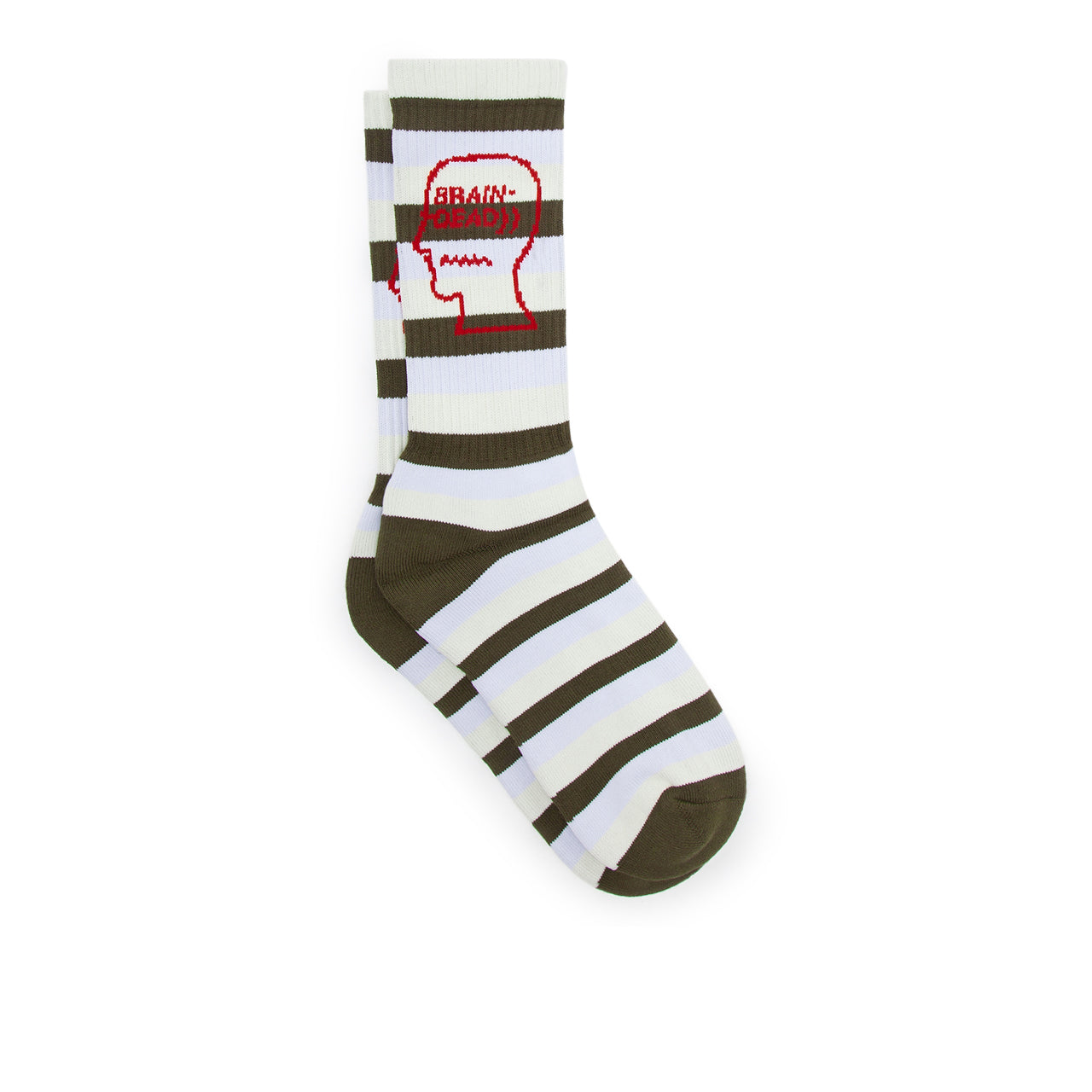 Brain Dead Striped Logo Head Sock (Multi) - Allike Store