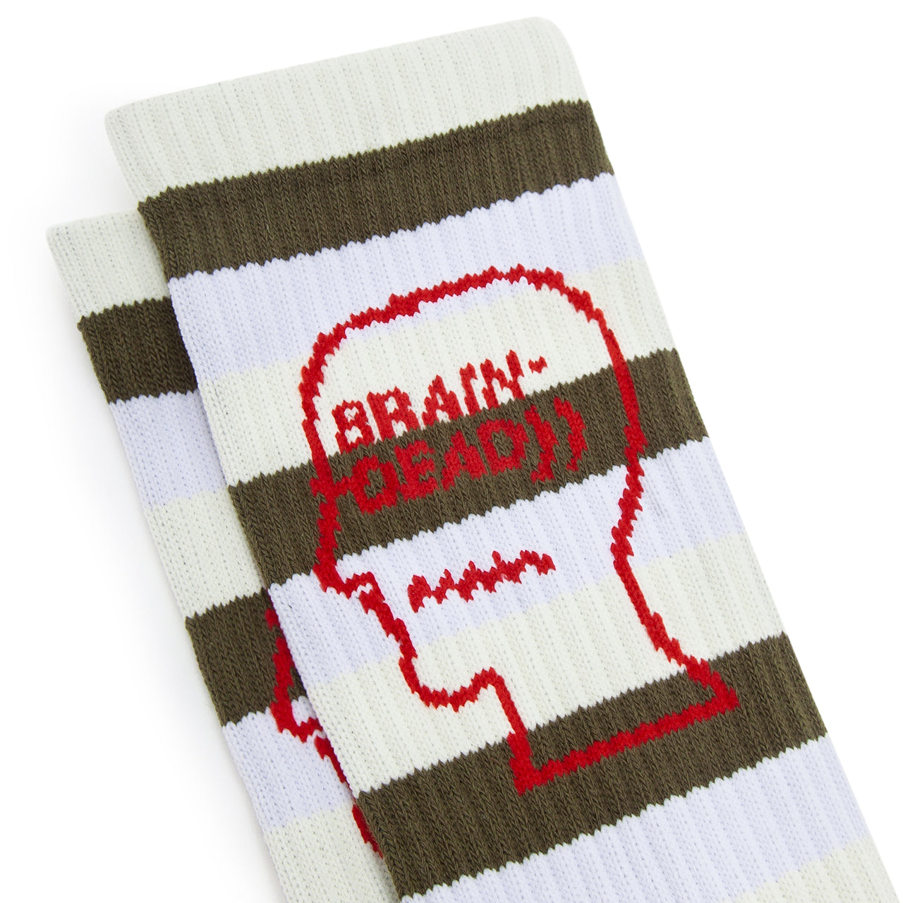 Brain Dead Striped Logo Head Sock (Multi) - Allike Store