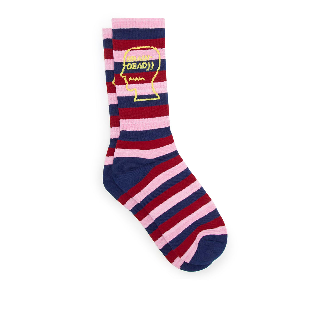 Brain Dead Striped Logo Head Sock (Multi) - Allike Store