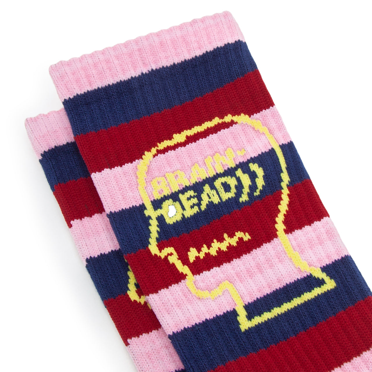 Brain Dead Striped Logo Head Sock (Multi) - Allike Store