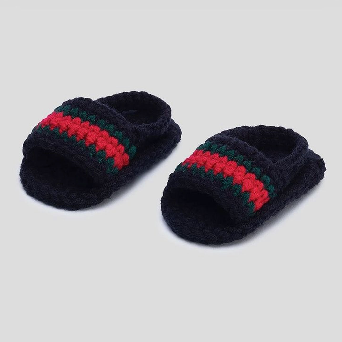 Baby Sneakers Gucci Slides (Schwarz / Rot / Grün) - Allike Store