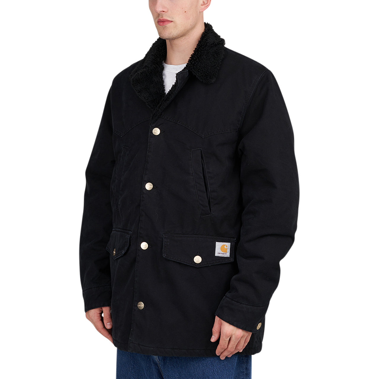 Carhartt WIP Newman Coat (Schwarz)  - Allike Store