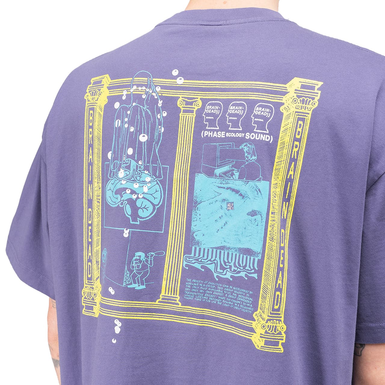 Brain Dead Phase Ecolgy Sound T-Shirt (Lila) - Allike Store