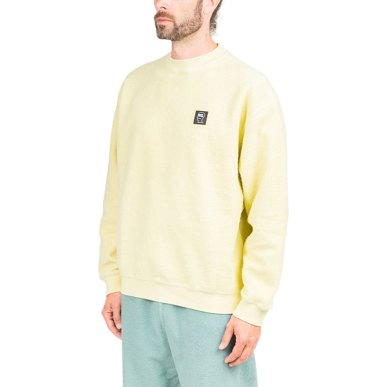 Brain Dead Reverse Fleece Crewneck (Gelb) - Allike Store