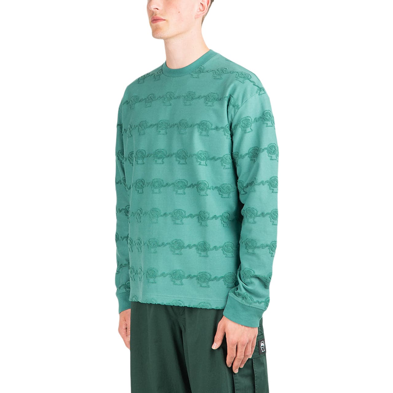 Brain Dead Running Head Longsleeve (Grün) - Allike Store