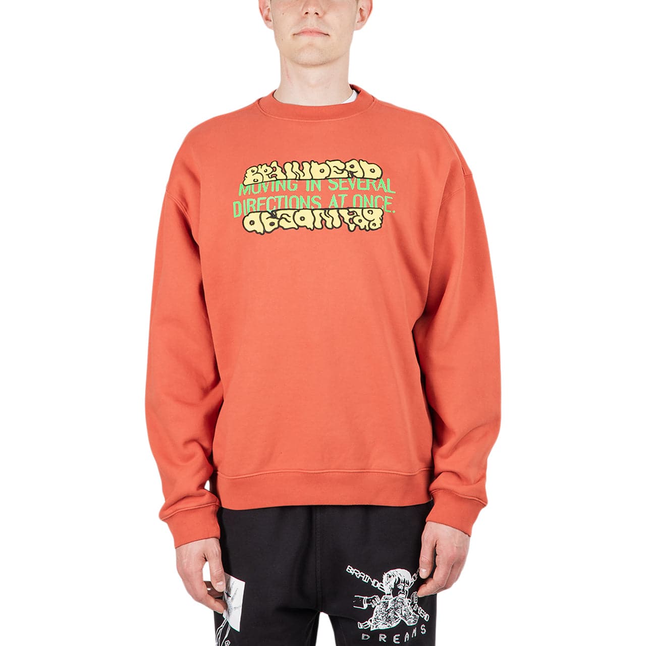 Brain Dead Movement Crewneck (Rot) - Allike Store