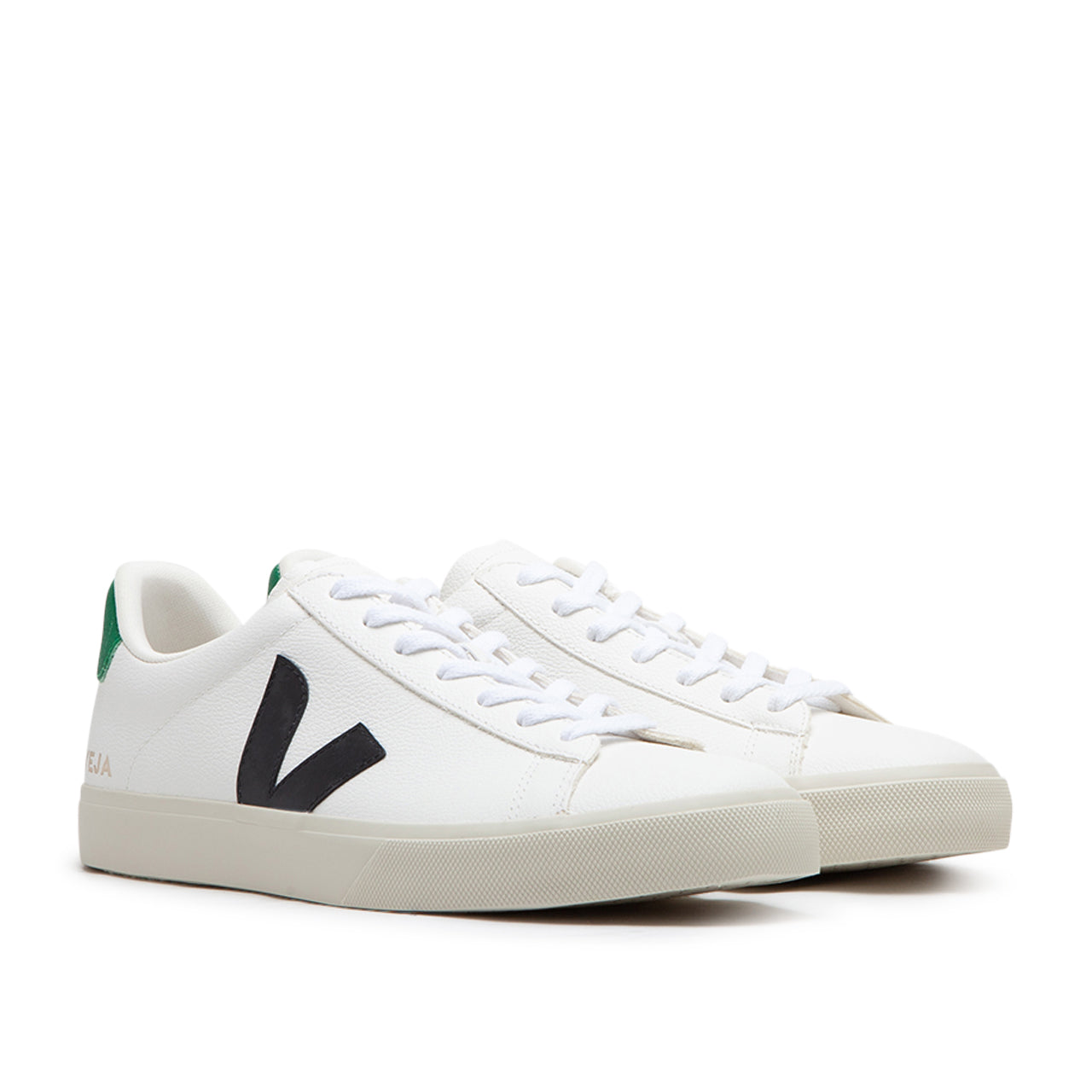 Veja Campo Chromefree Leather (Weiß / Schwarz / Grün) - Allike Store