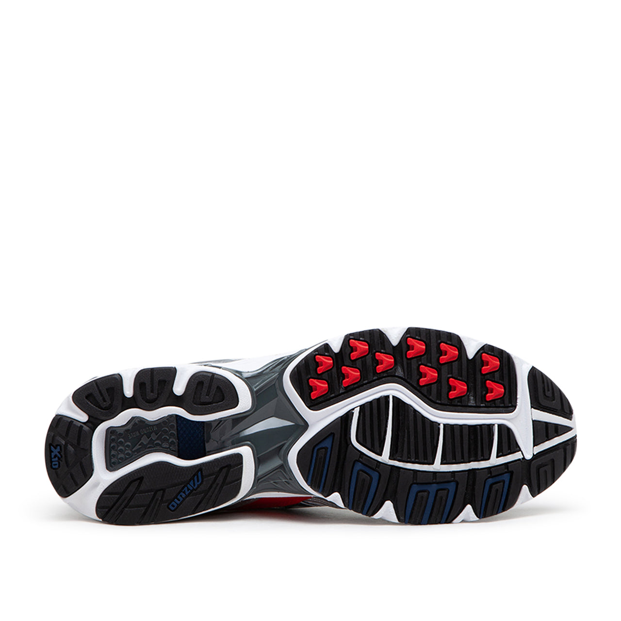 Mizuno Wave Rider 10 OG Pack "High Risk Red" (Weiß / Silber / Rot) - Allike Store