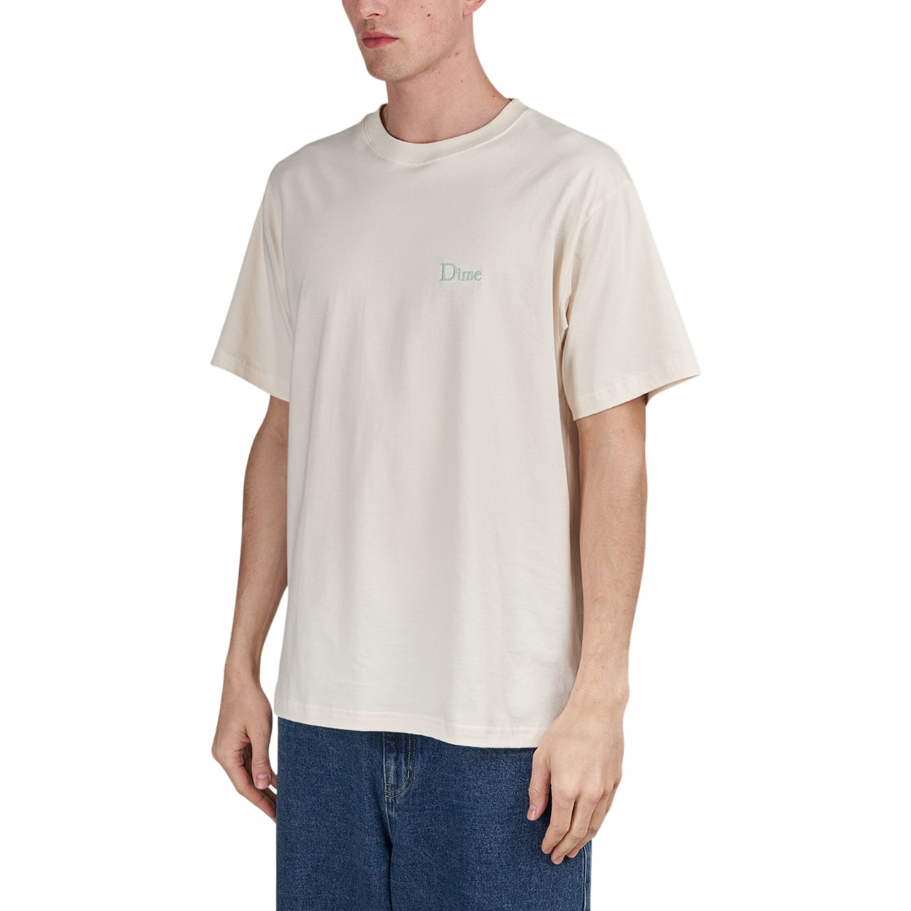 Dime Classic Small Logo T-Shirt (Weiß) - Allike Store