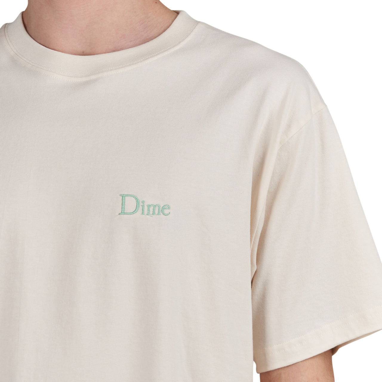 Dime Classic Small Logo T-Shirt (Weiß) - Allike Store