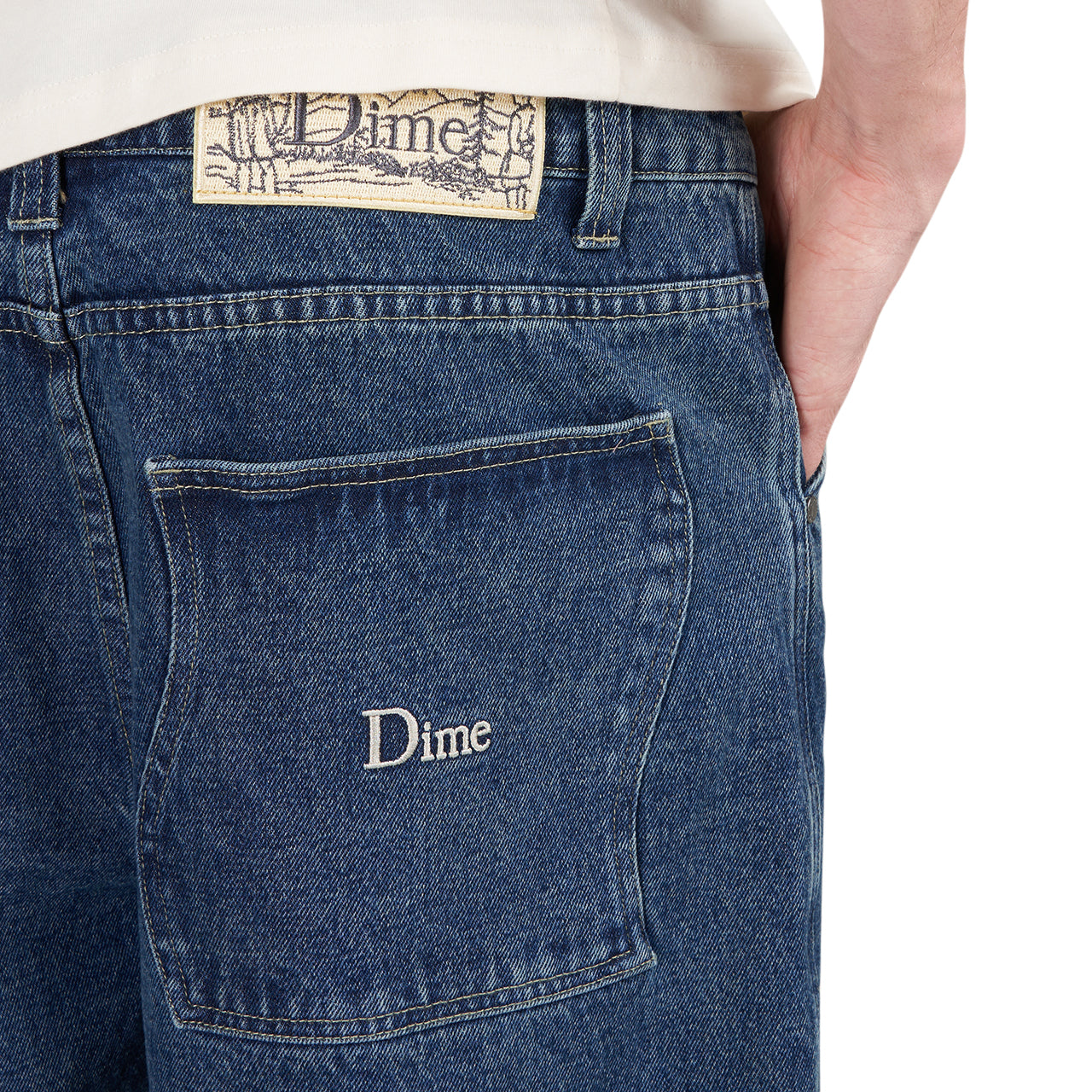 Dime Baggy Denim Pants (Blau) - Allike Store
