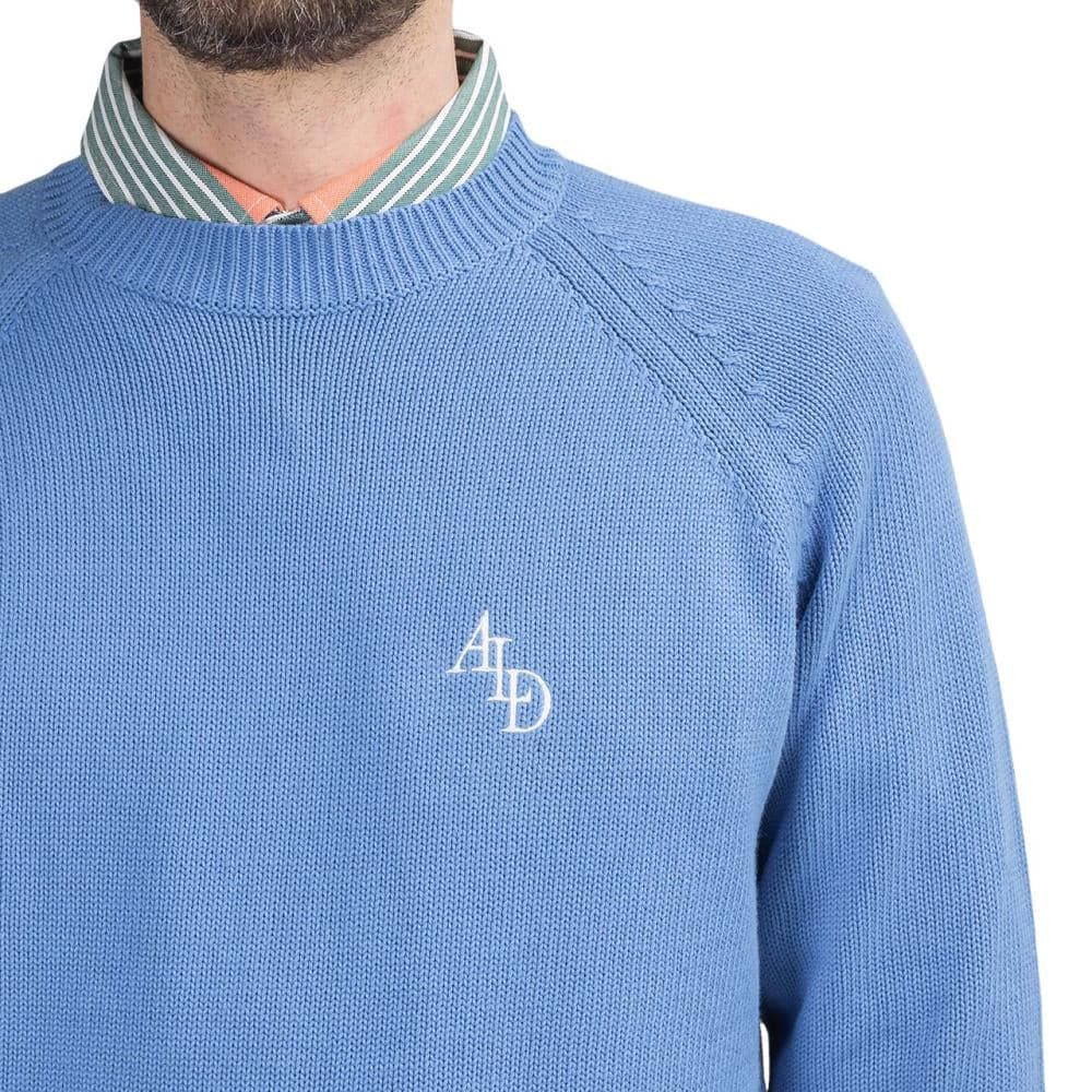 Aimé Leon Dore Classic Raglan Crew Knit Sweater (Blau) - Allike Store