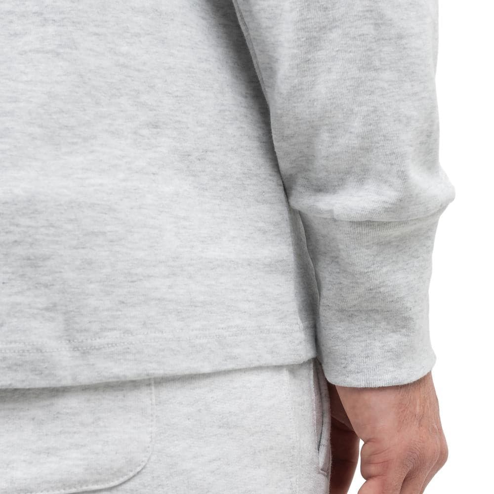 Aimé Leon Dore Half Button Sweatshirt (Hellgrau) - Allike Store
