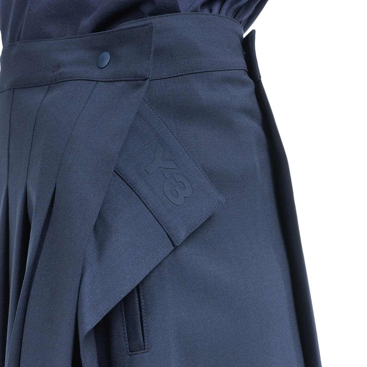 adidas Y-3 W Classic Refined Wool Stretch Skirt (Navy) - Allike Store