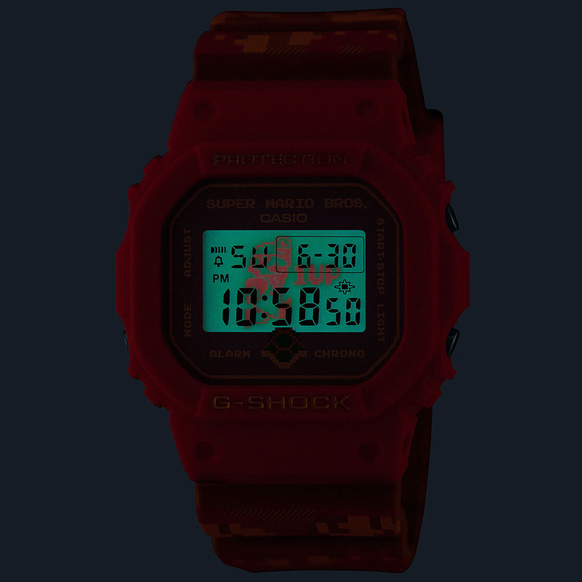 Casio x Super Mario G-Shock DW-5600SMB-4ER (Rot / Multi) - Allike Store