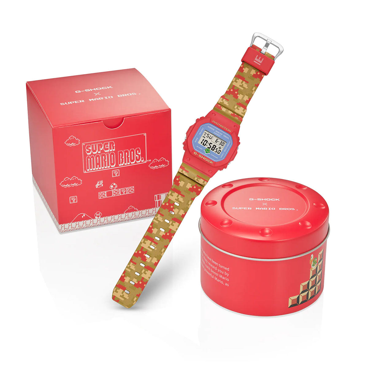 Casio x Super Mario G-Shock DW-5600SMB-4ER (Rot / Multi) - Allike Store