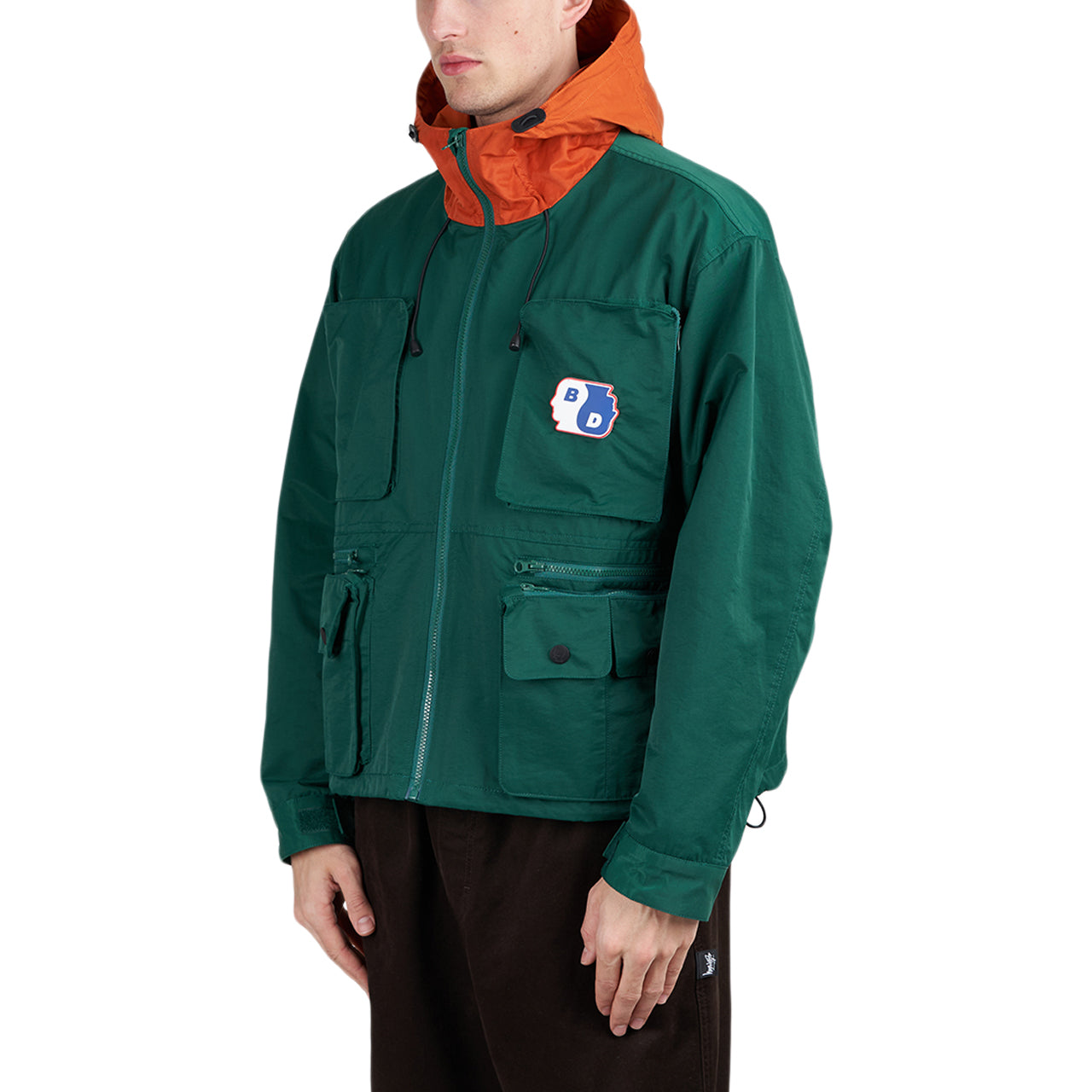 Brain Dead Cropped Hunting Jacket (Grün / Orange) - Allike Store