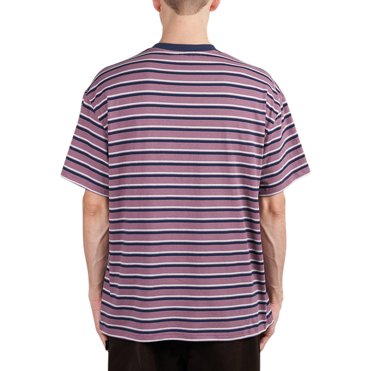 Brain Dead 94 Striped T-Shirt (Rose / Multi) - Allike Store