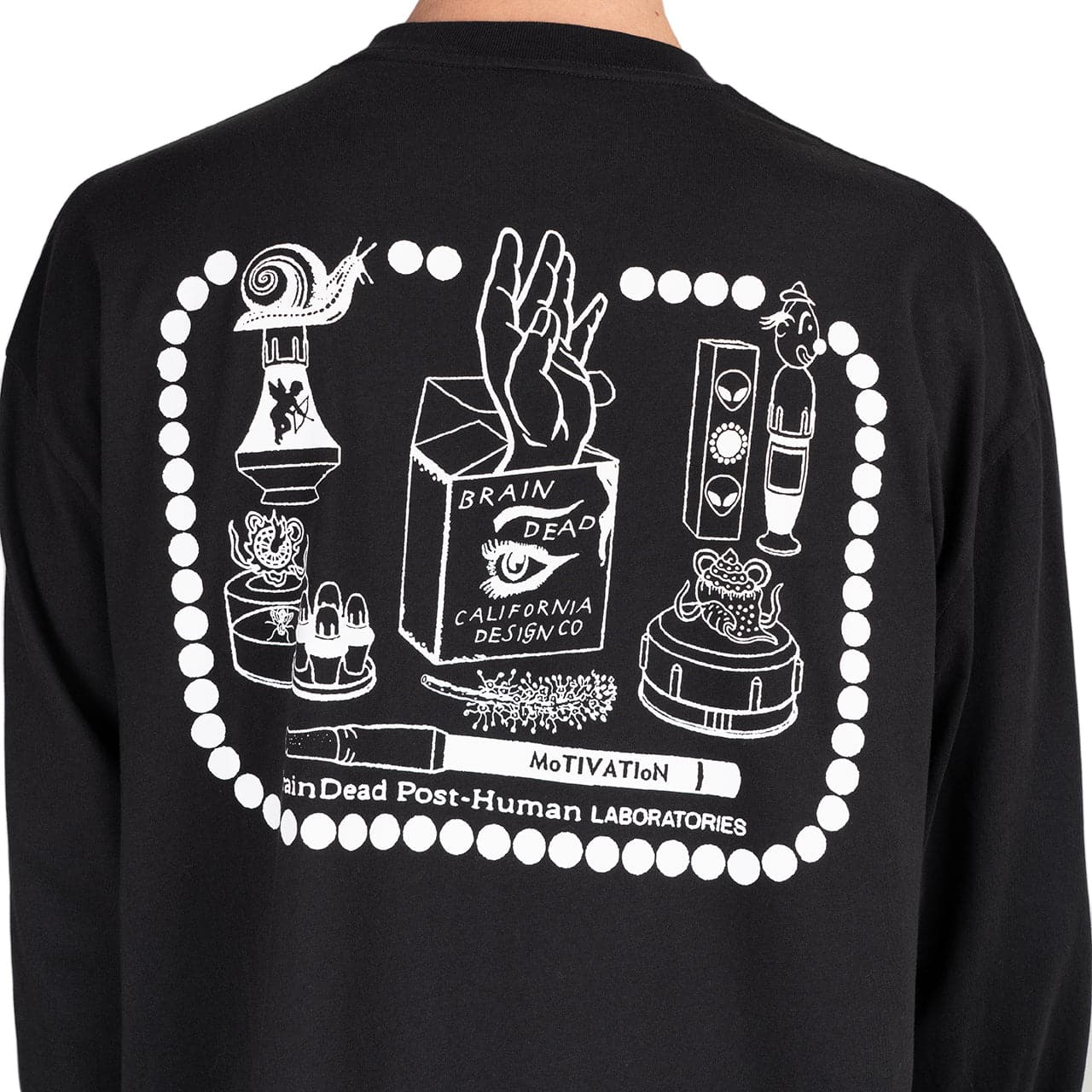 Brain Dead Post-Human Laboratories Long Sleeve (Schwarz) - Allike Store