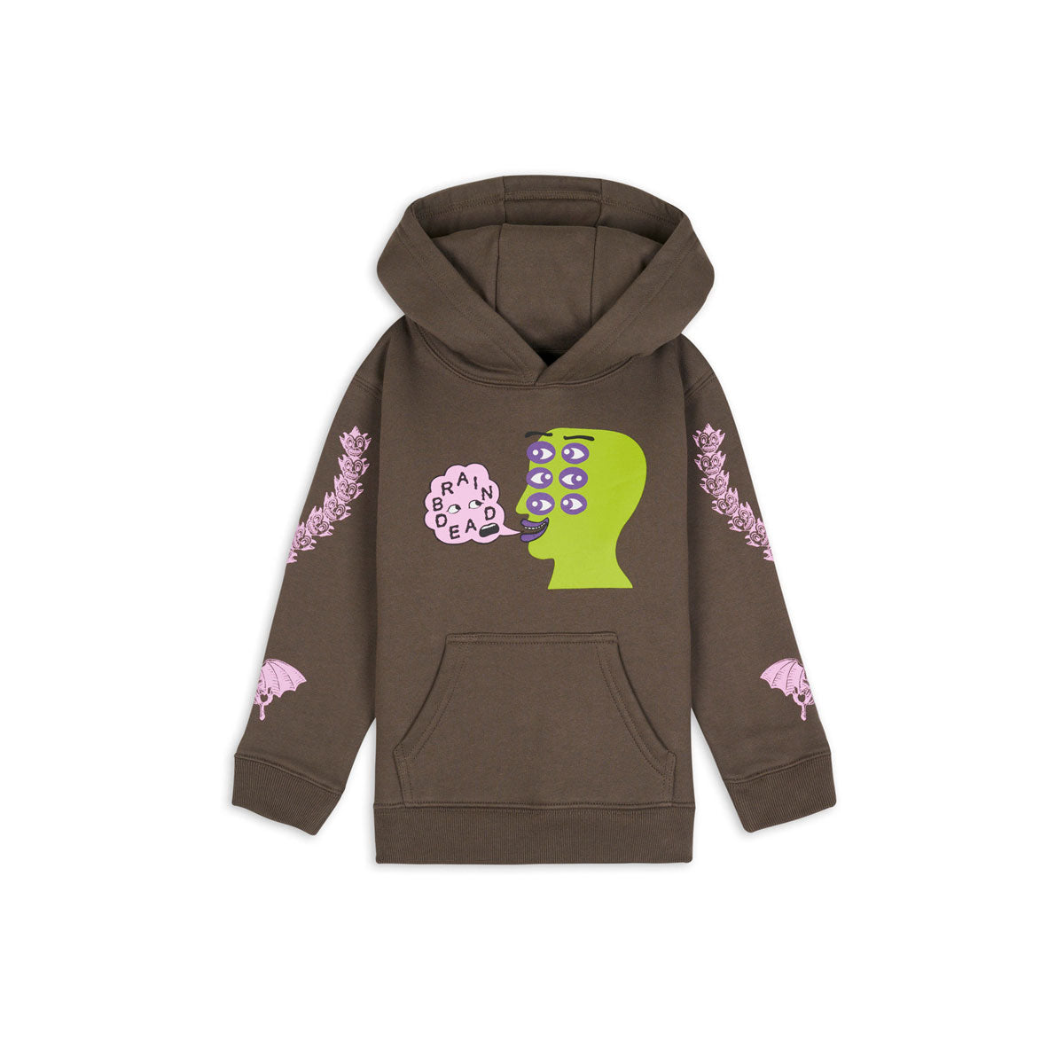 Brain Dead Eye See You Kids Hooded Sweatshirt (Oliv)  - Allike Store