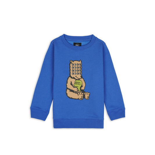 Brain Dead Bear Brain Kids Crewneck Sweatshirt (Blau)  - Cheap Witzenberg Jordan Outlet
