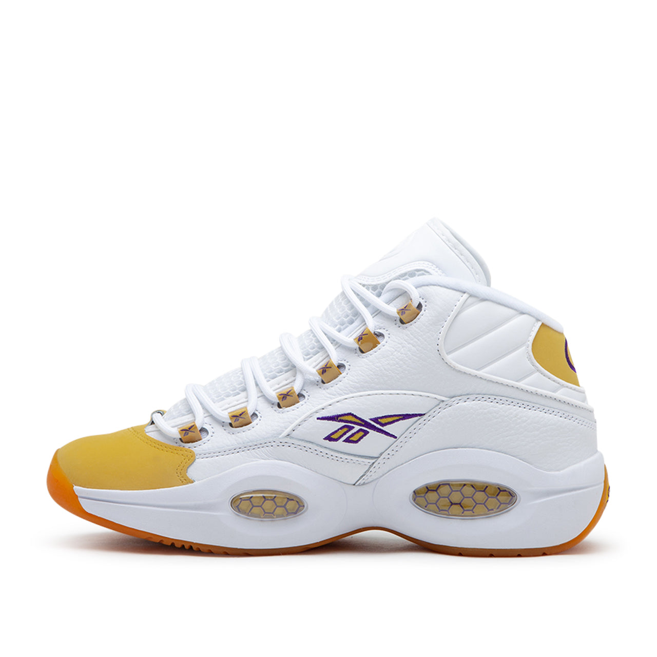 Reebok Question Mid (Weiß / Gelb)  - Allike Store