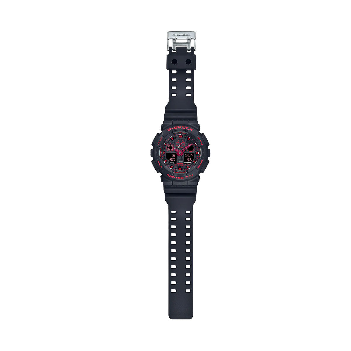 Casio G-Shock GA-100BNR-1AER "Ignite Red" (Schwarz / Rot) - Allike Store