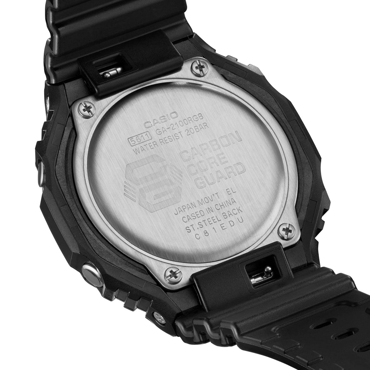 Casio G-Shock GA-2100RGB-1AER (Schwarz / Multi) - Allike Store