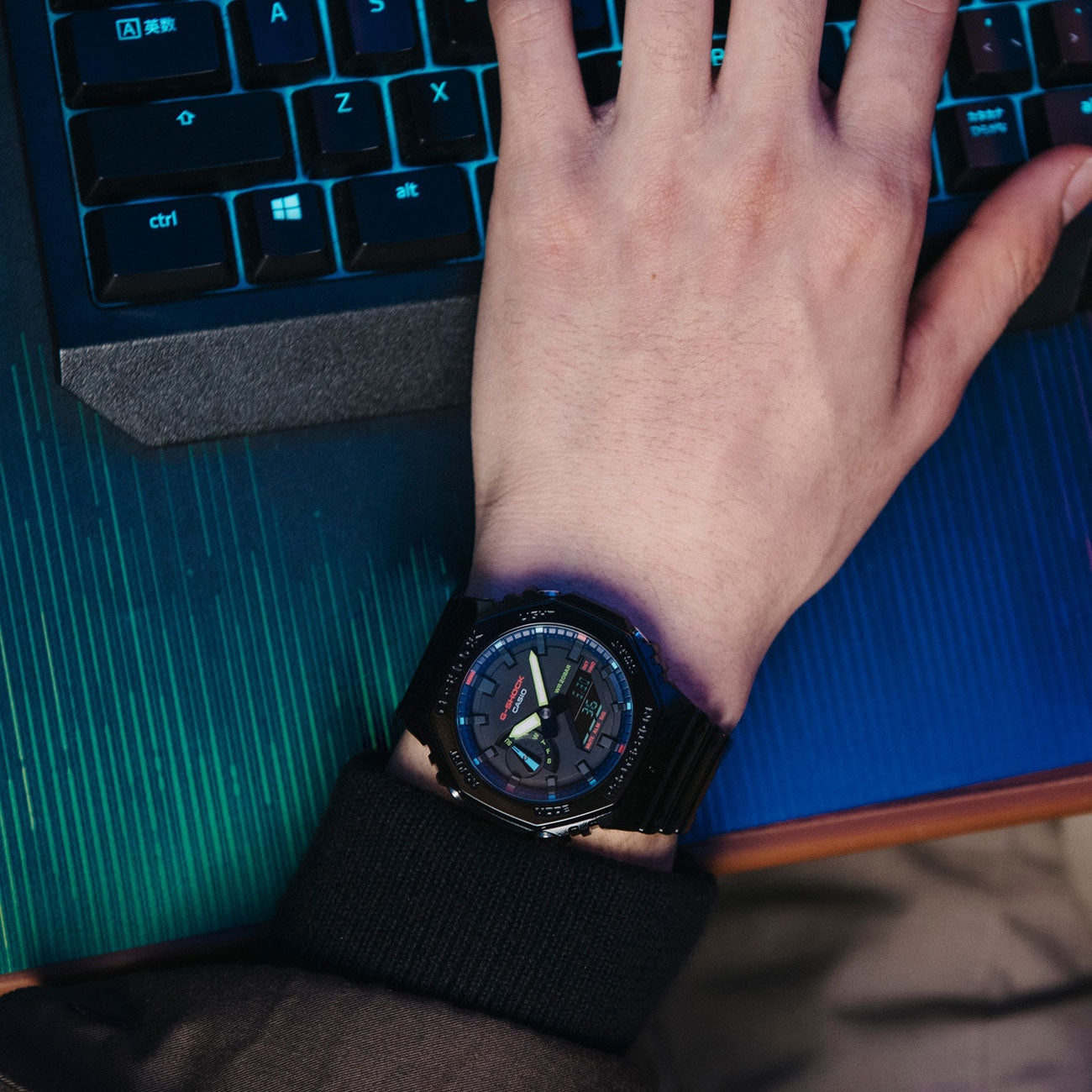 Casio G-Shock GA-2100RGB-1AER (Schwarz / Multi) - Allike Store