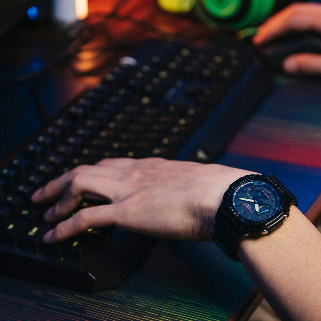 Casio G-Shock GA-2100RGB-1AER (Schwarz / Multi) - Allike Store