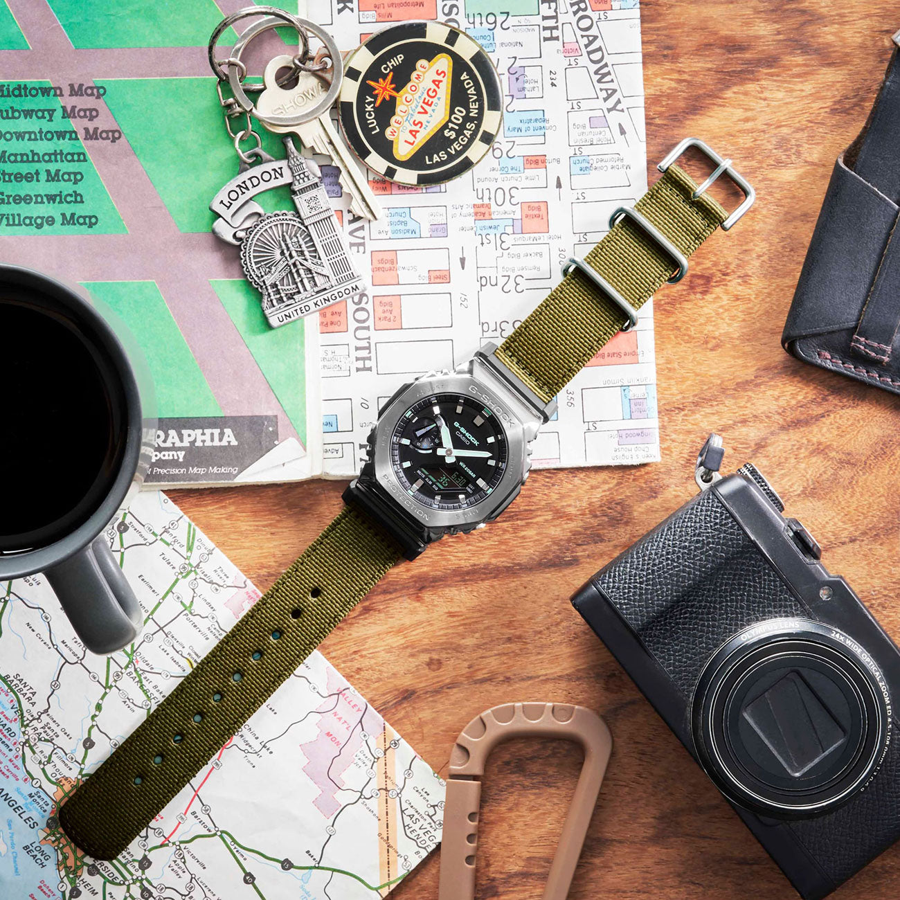 Casio G-Shock GM-2100CB-3AER (Oliv / Grau) - Allike Store