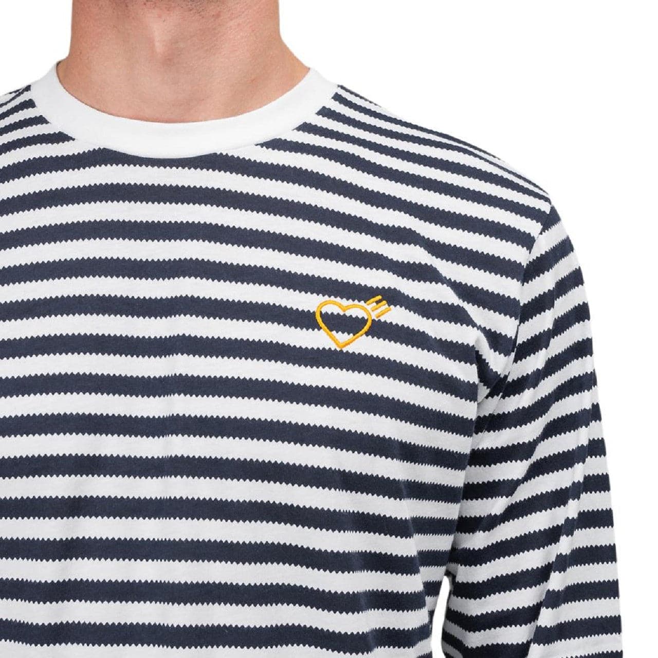 adidas X Human Made LSL Tee (Blau / Weiß) - Allike Store