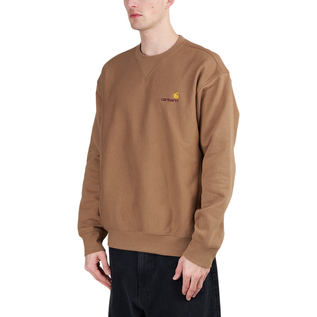 Carhartt WIP American Script Sweatshirt (Braun) - Allike Store