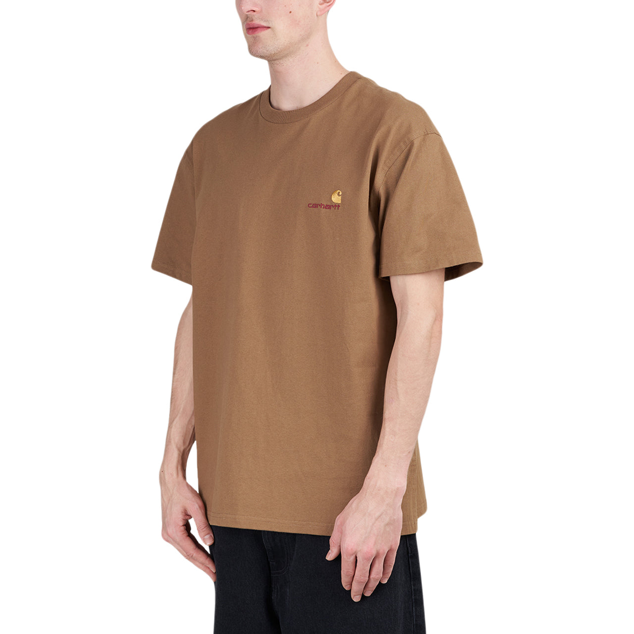 Carhartt WIP S/S American Script T-Shirt (Braun) - Allike Store