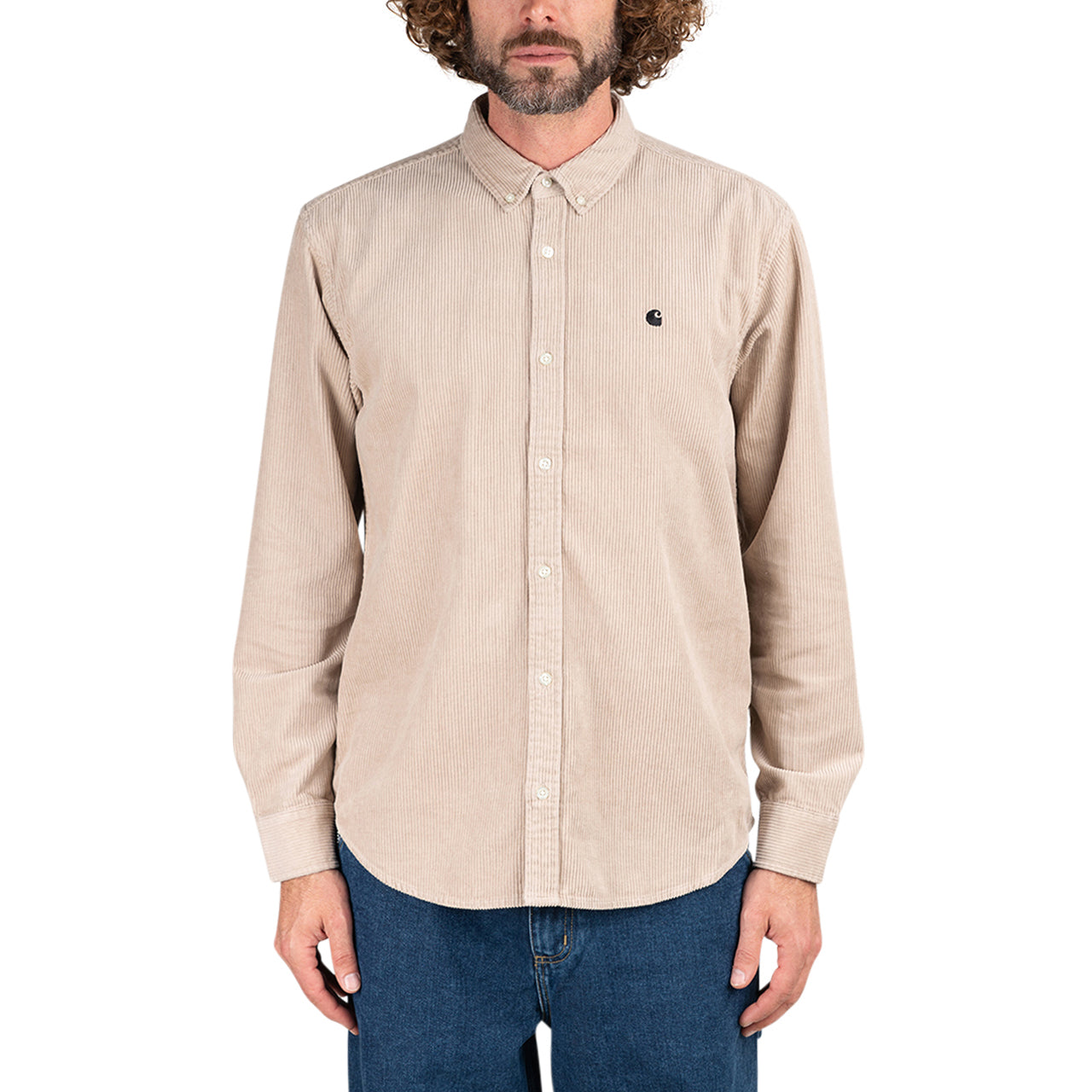 Carhartt WIP Longsleeve Madison Cord Shirt (Beige) - Allike Store