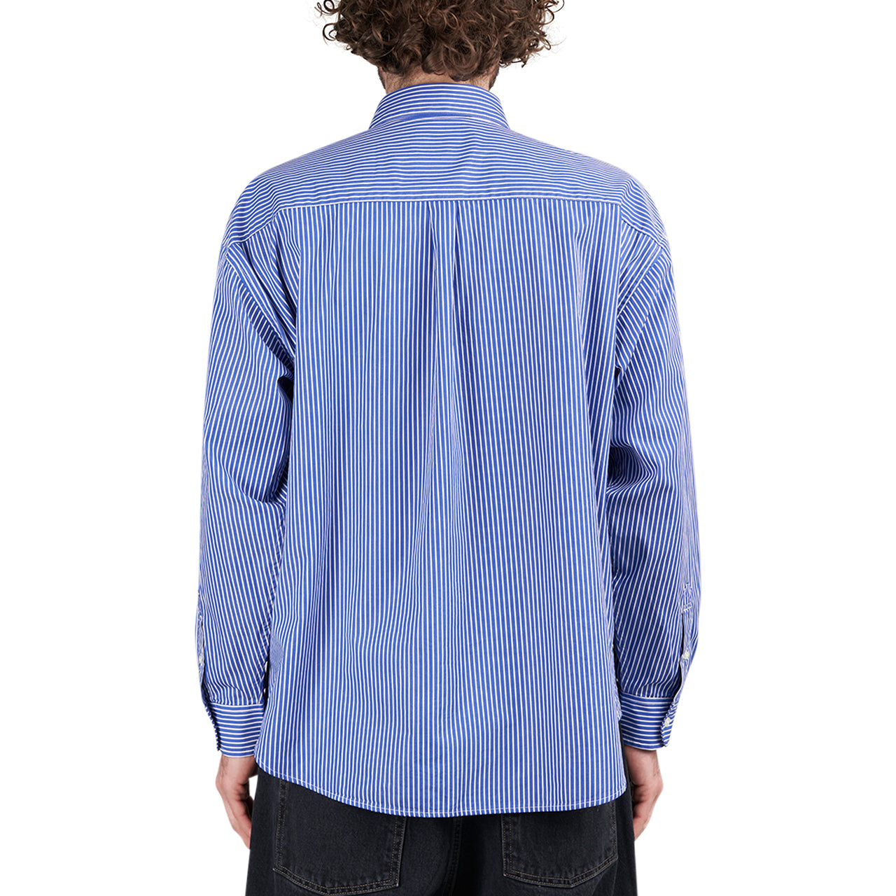 Carhartt WIP L/S Drake Shirt (Blau / Weiß) - Allike Store
