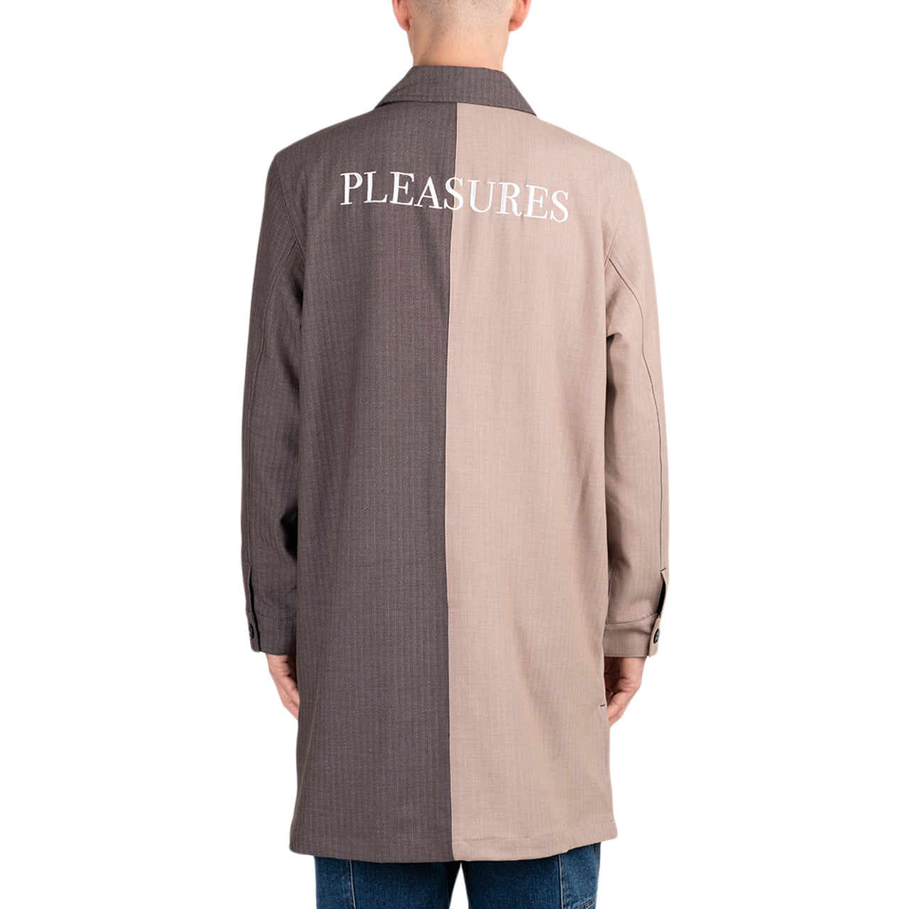 Pleasures Raid Long Jacket (Beige / Grau) - Allike Store