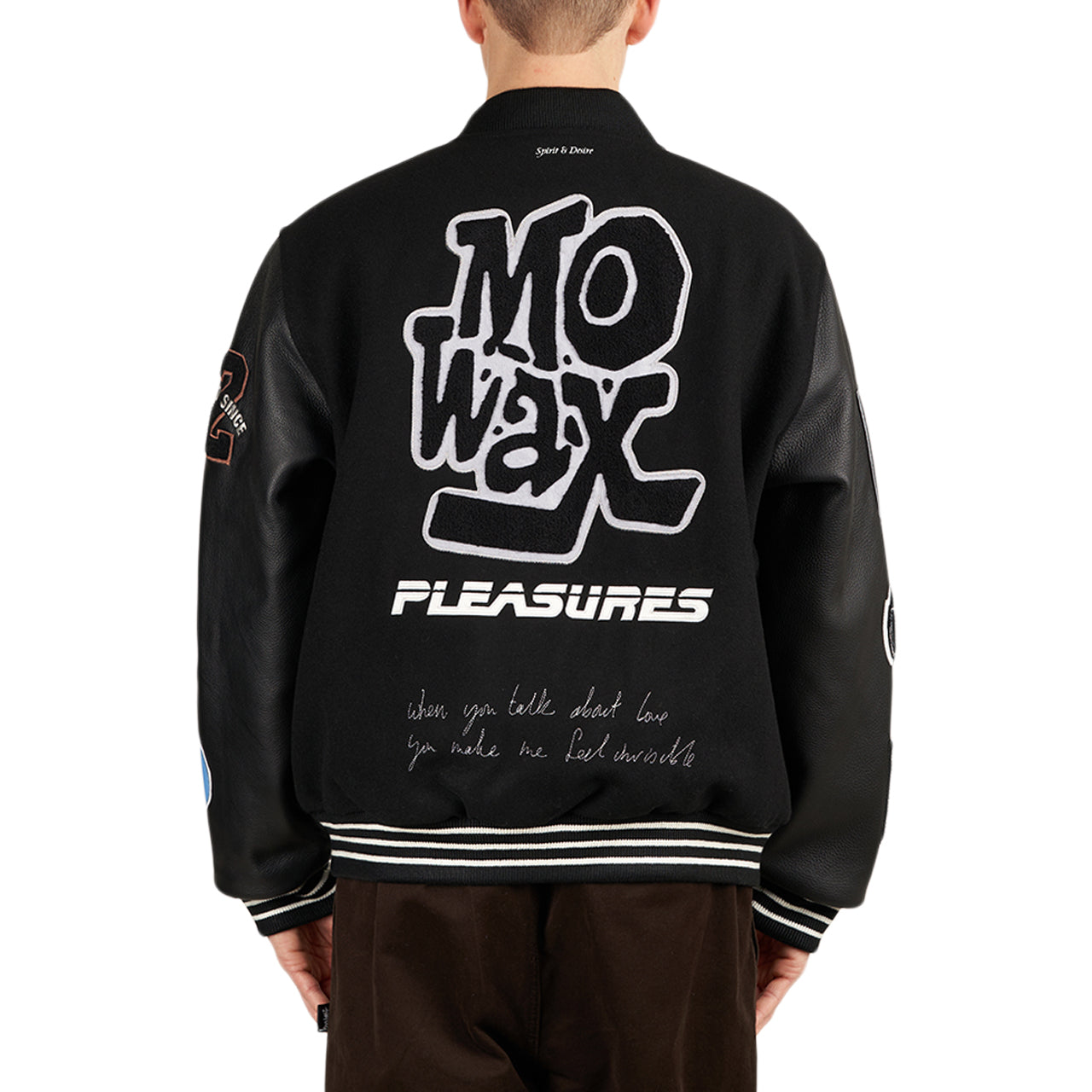 Pleasures x Unkle Mowax Varsity (Schwarz / Weiß) - Allike Store