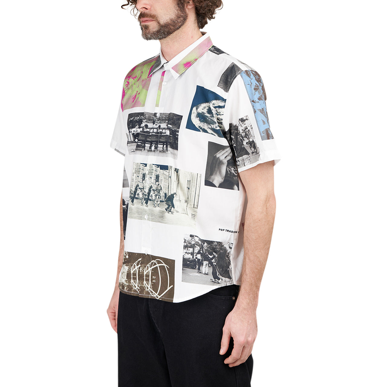 Pop Trading Company Hugo Snelooper Shirt (Weiß / Multi) - Allike Store