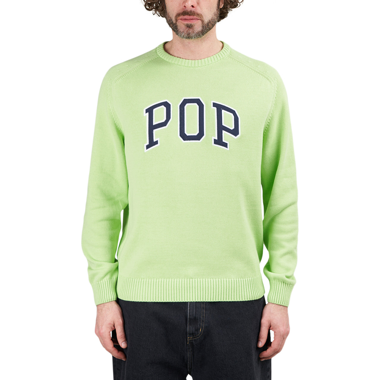 Pop Trading Company Arch Knitted Crewneck (Neon) - Allike Store