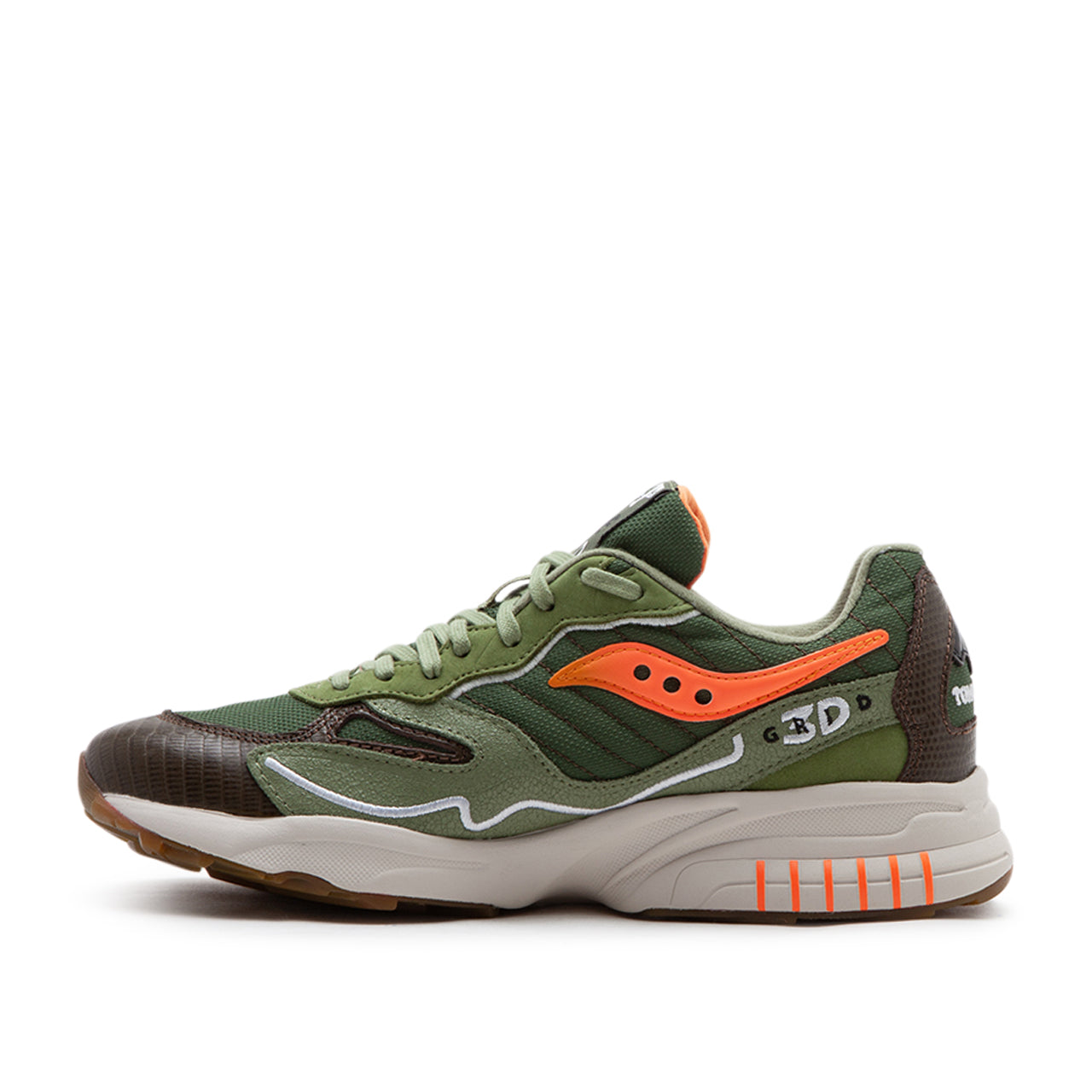 Saucony x Maybe Tomorrow 3D Grid Hurricane "Tortoise" (Grün)  - Allike Store