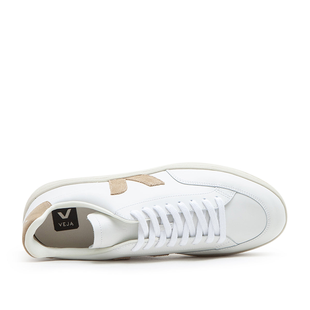 Veja V-12 Leather (Weiß / Braun) - Allike Store